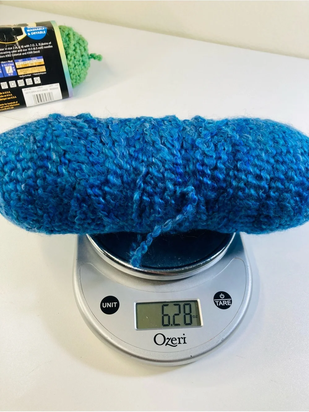 Homespun 1 NWOT Blue (6.28 oz) and 1/2 Florida Keys Green (3.42 oz)